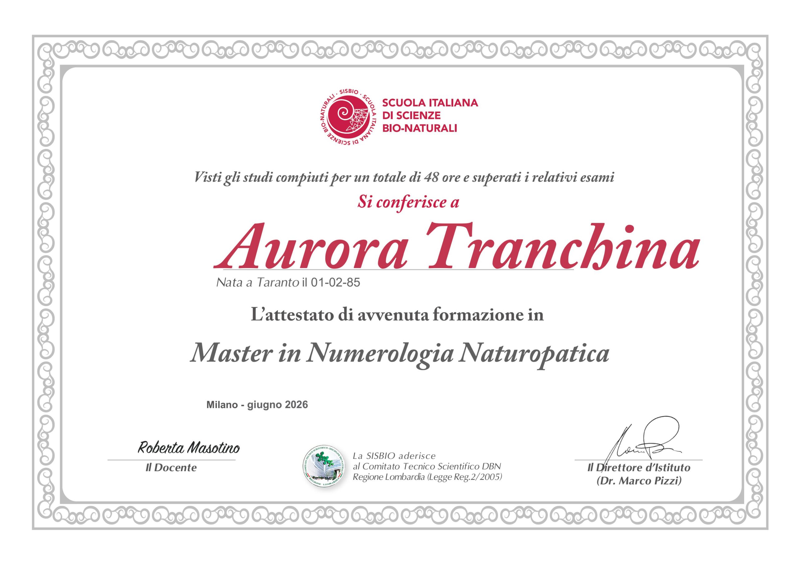 TRANCHINA Master Numerologia Naturopatica scaled